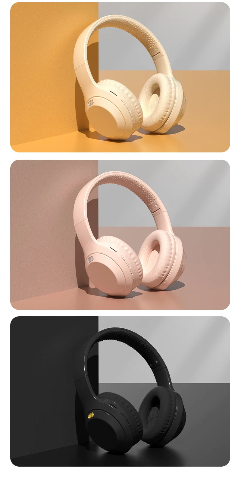 Xiaomi 5W Wireless Headphones Bluetooth 5.3 Earphones Foldable Earbuds 40mm Driver Game Music Over Ear Stereo Headset With Mic