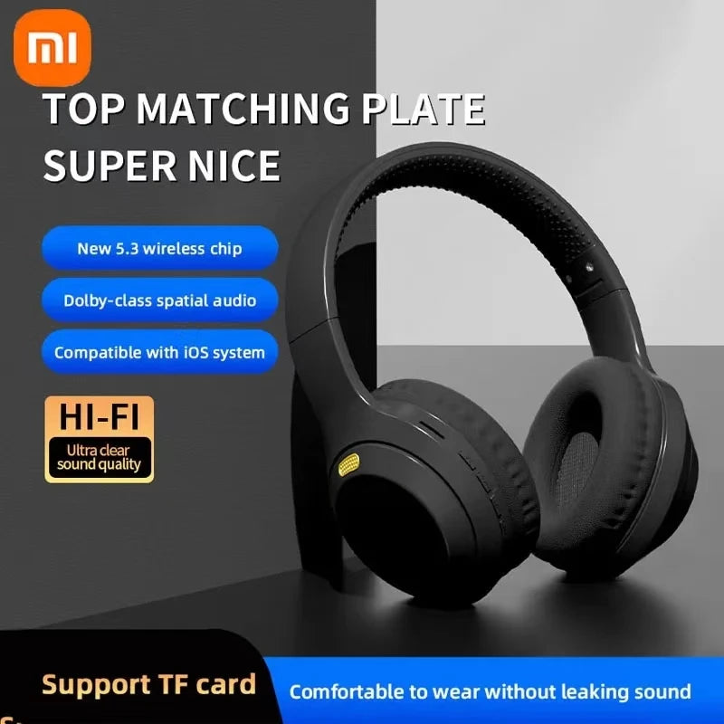 Xiaomi 5W Wireless Headphones Bluetooth 5.3 Earphones Foldable Earbuds 40mm Driver Game Music Over Ear Stereo Headset With Mic